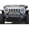 Dv8 Offroad JEEP JK FRONT BUMPER W/FOG LIGHTS FS-17 07-18 WRANGLER JK STEEL MID LE FBSHTB-17